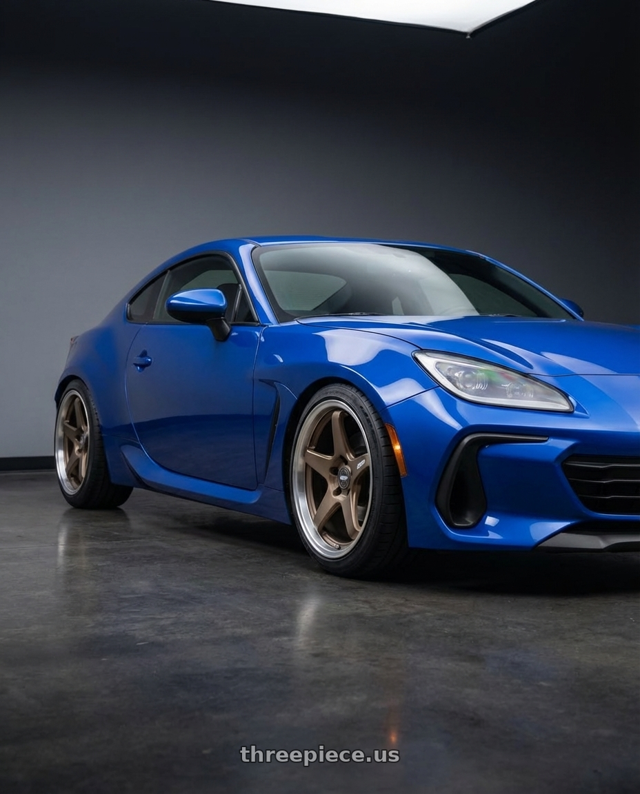 2024 Subaru BRZ with ESR Wheels APEX SERIES AP5 5x114.3 18x10.5 +22 Matte Bronze wheels