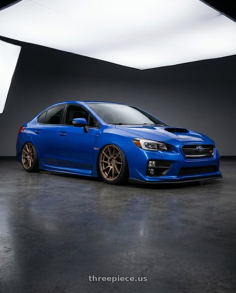 2013 Subaru WRX STI with Aodhan AH09 5x114.3 18x9.5 +35 Matte Black wheels