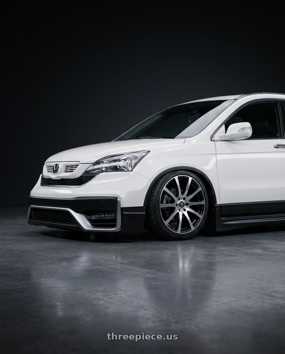 2009 HONDA CRV with G - LINE ALLOYS G0001 5x105/5x114.3 17x7.5+35 BLACK / MACHINED wheels