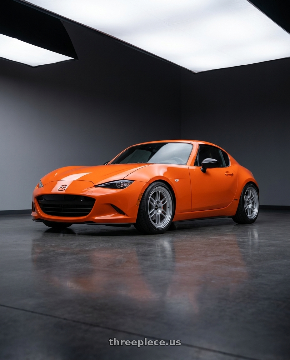 2019 mazda mx5 rf 30th anniversary with Enkei RPF1 5x114.3 17x8+35 Silver wheels
