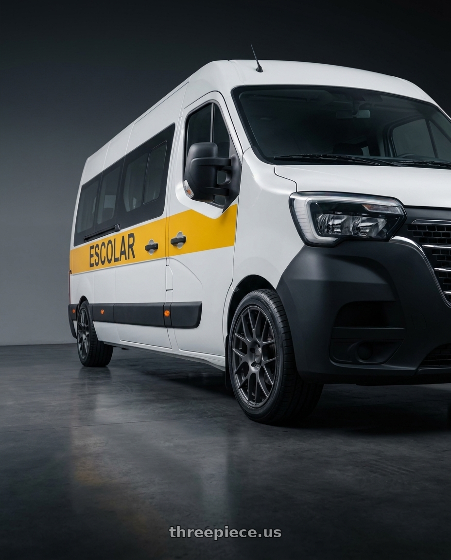 2025 Renault Master transporte escolar with TSW NURBURGRING 5X114.3 17X7.5 +45 MATTE GUNMETAL wheels