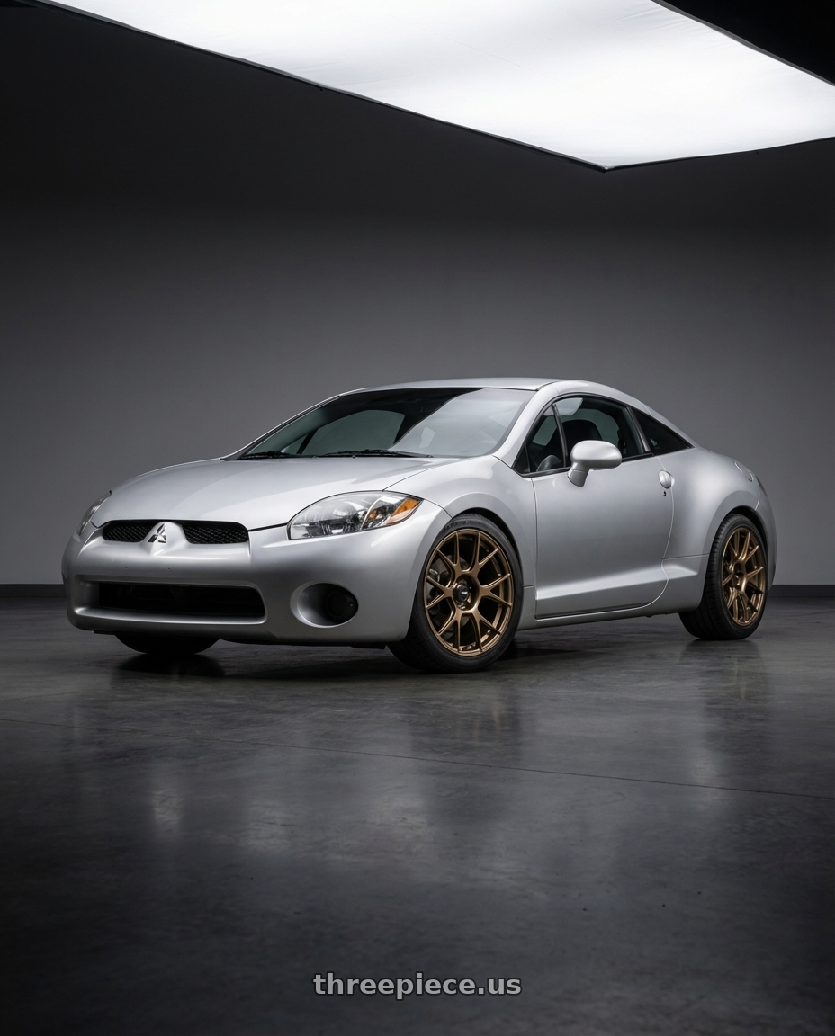 2010 Mitsubishi Eclipse with Konig Ampliform 5x114.3 18x8.5+35 Gloss Bronze wheels