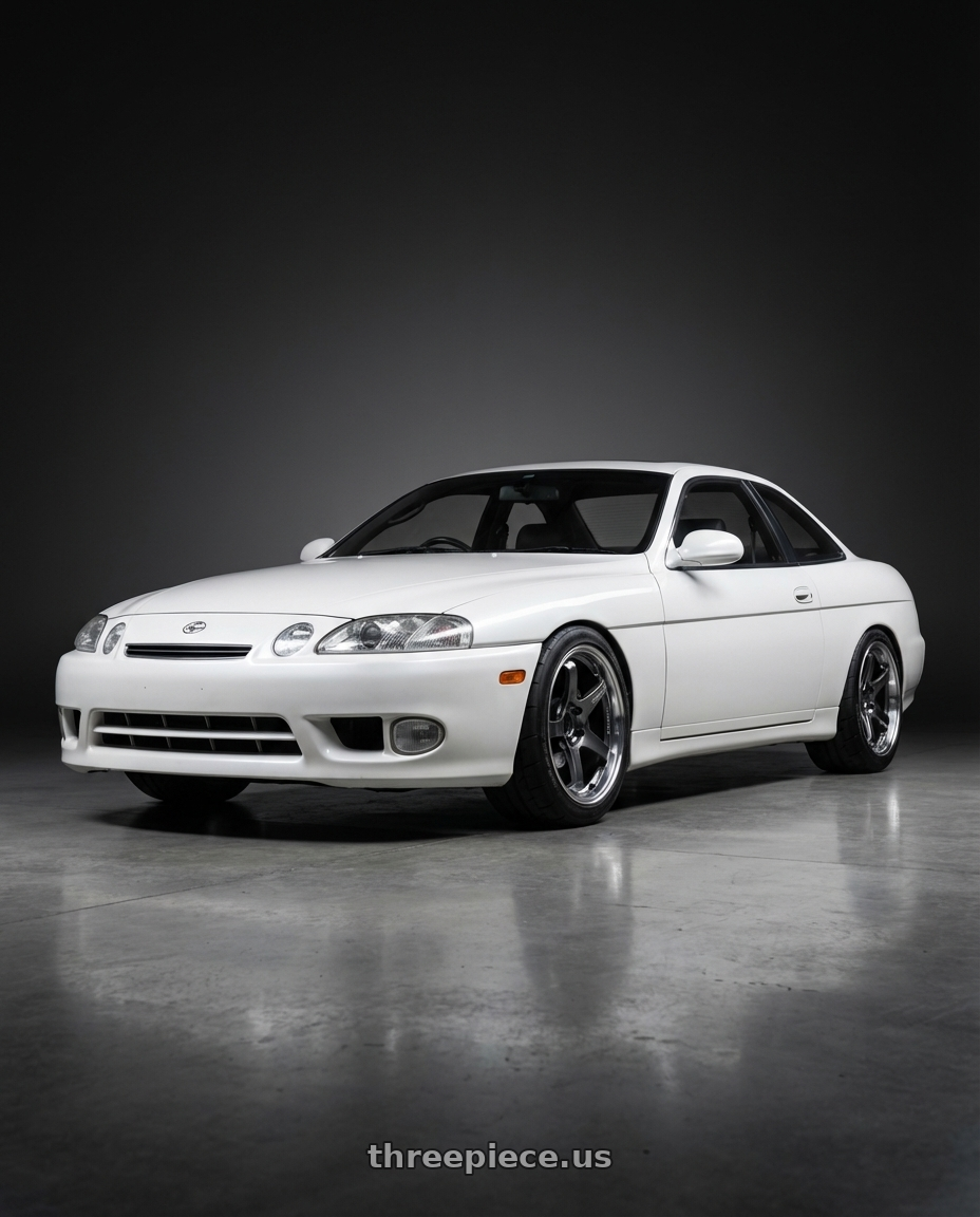 1996 Toyota Soarer with Advan Racing GT BEYOND 5x114.3 18x9.0 +38 MACHINING & HYPER PLATINUM BLACK wheels