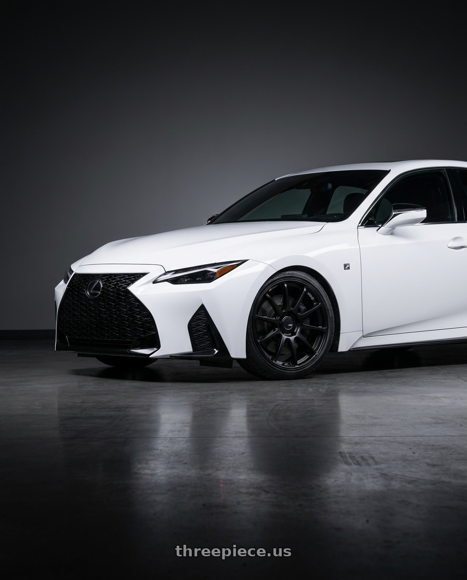 2018 Lexus IS 350 F Sport with Ssr Gtv02 5x114.3 19x8.5+38  FLAT BLACK wheels