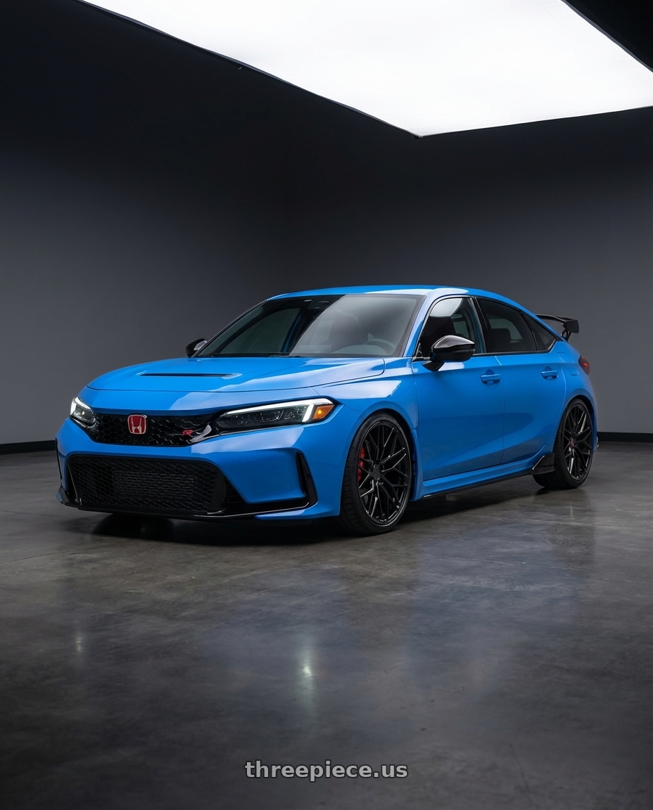 2024 Honda Civic Type R with Avant Garde Wheels M520R 5X120 19x8.5 +34 Gloss Black wheels