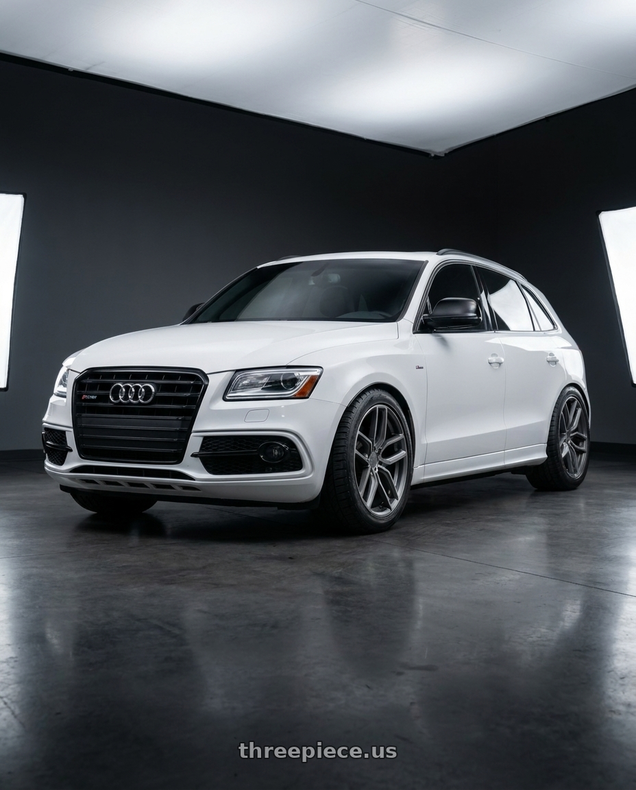 2017 audi q5 with Aodhan AFF2 5x112 20x10.5+35 Matte Gray wheels