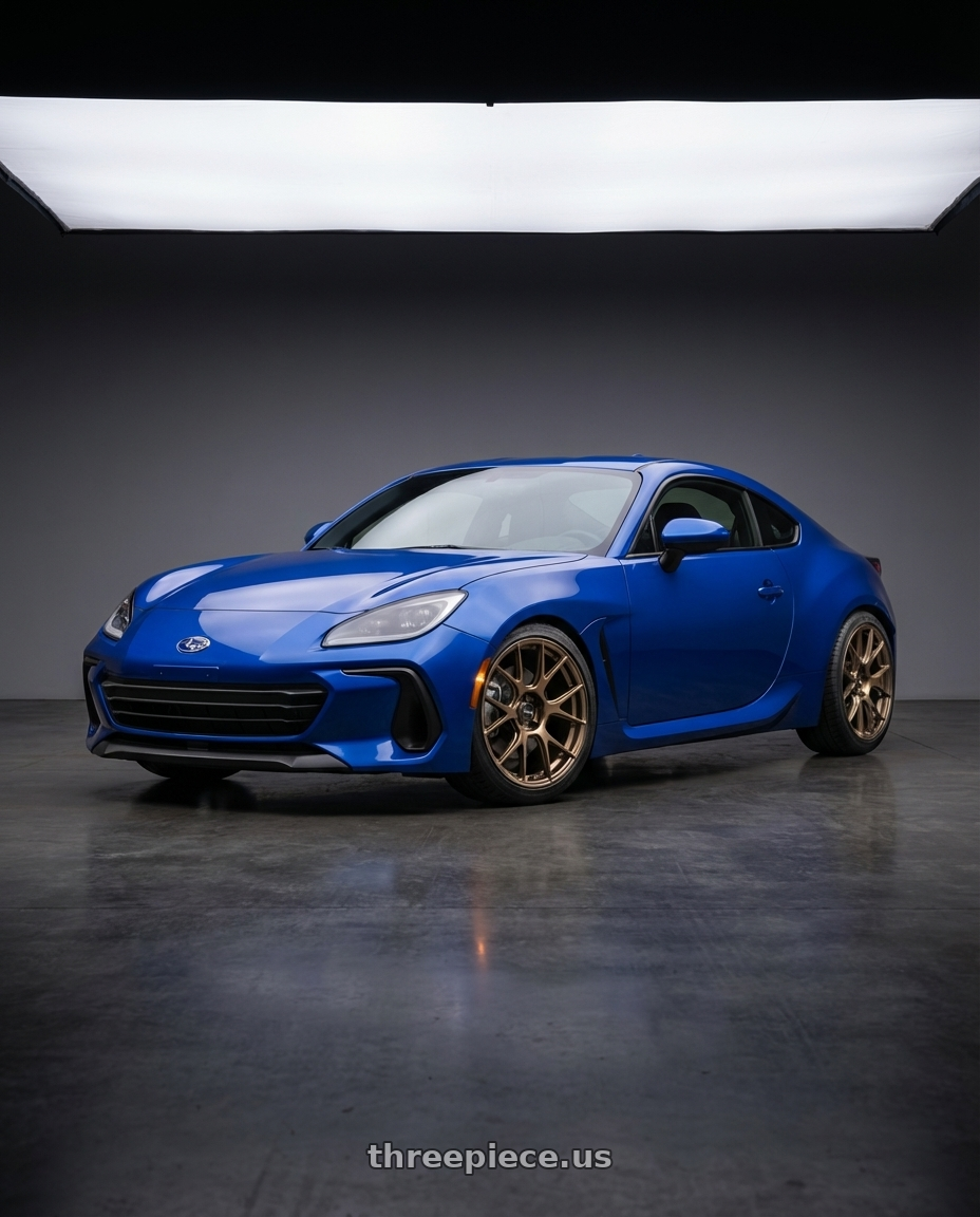 2024 Subaru BRZ with Konig Ampliform 5x114.3 18x8.5+45 Gloss Bronze wheels
