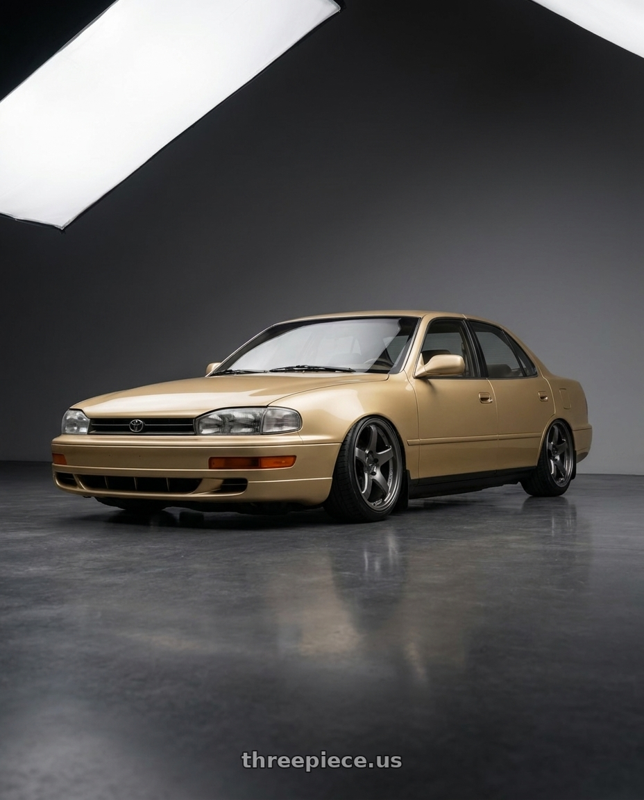 1995 Toyota camry xv10 with Enkei PF05 5x114.3 17x8+35 Dark Silver wheels