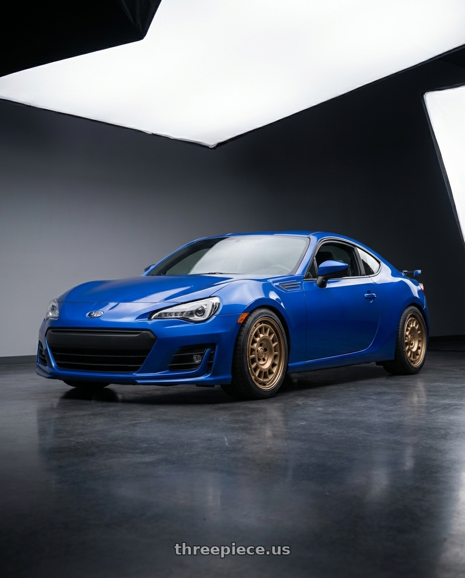 2017 Subaru BRZ with fifteen52 ALPEN MX 5x100 17x8 +38 DESERT BRONZE (MATTE BRONZE) wheels