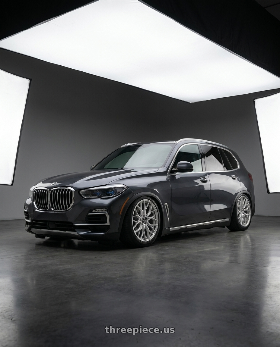 2020 Bmw x5 xdrive40i with F1R FS3 5x112 18x8.5 +35 Machine Silver wheels