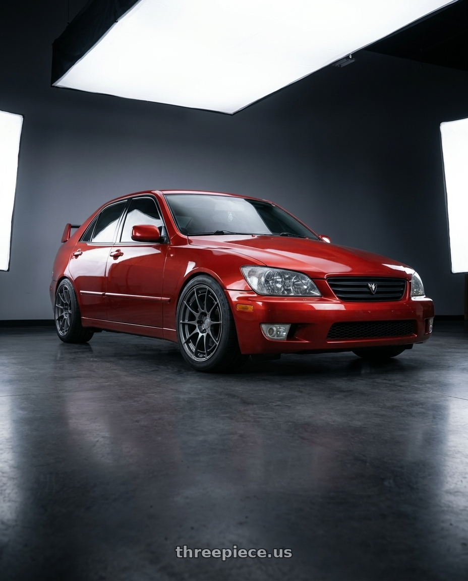 2001 Lexus IS300 Auburn Sky with Enkei NT03+M 5x100 18x9.5+40 Gunmetal wheels