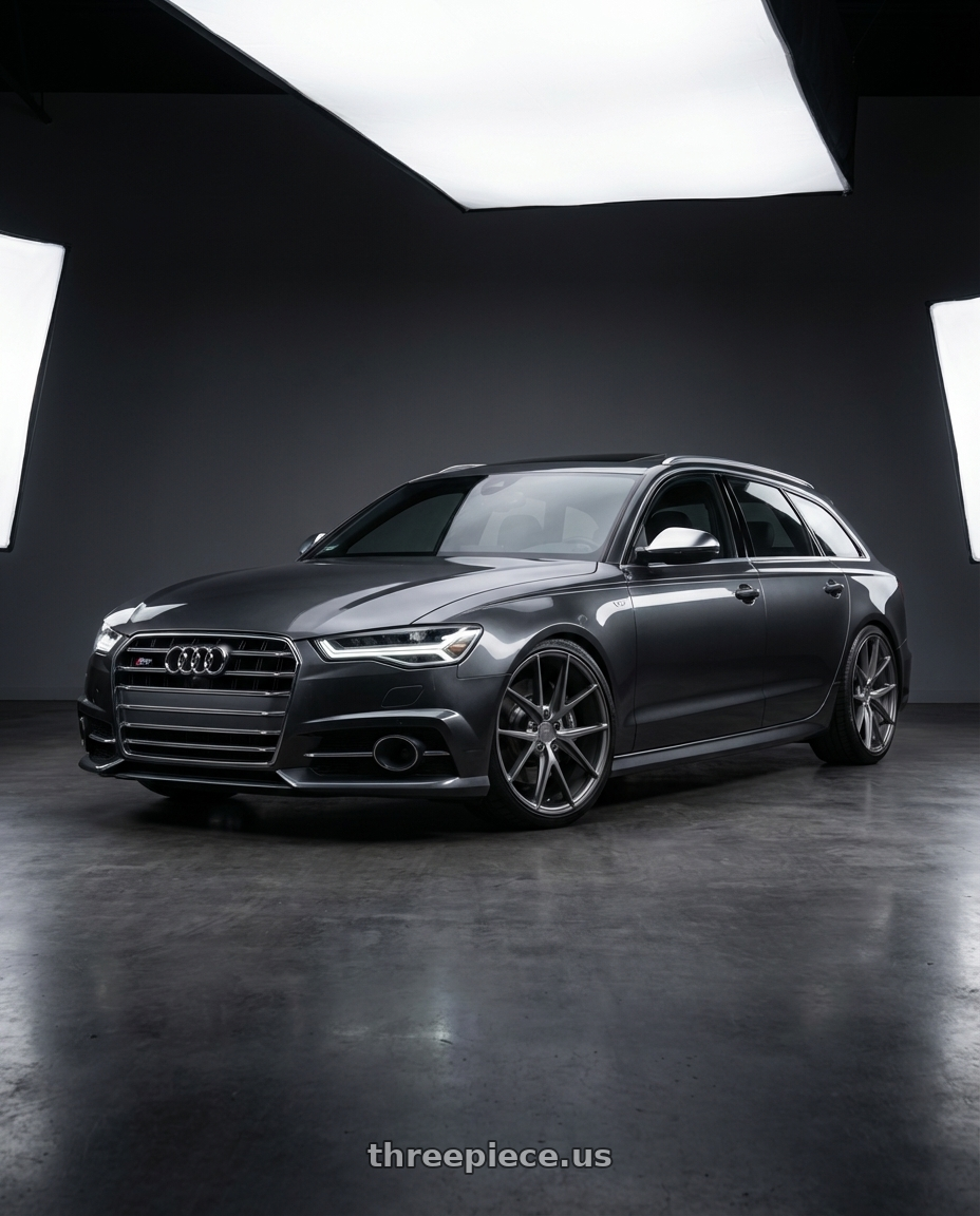 2016 Audi S6 C7 with Niche 1PC M116 MISANO 5X112 20X9 +38 MATTE GUN METAL wheels