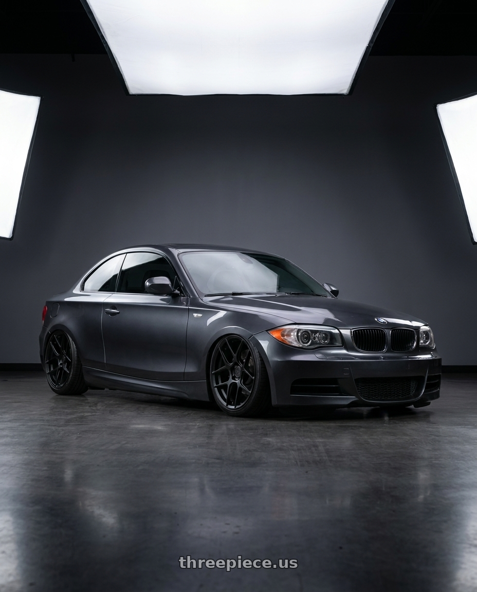 2012 BMW 1 Series E82 with Aodhan AFF2 5x120 19x9.5+35 Matte Black wheels