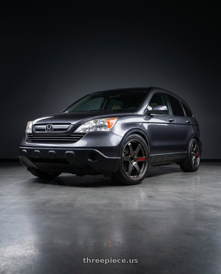 2010 Honda CRV with Volk Racing TE37 Saga SL 5x114.3 18x8.5+45 Pressed Graphite wheels