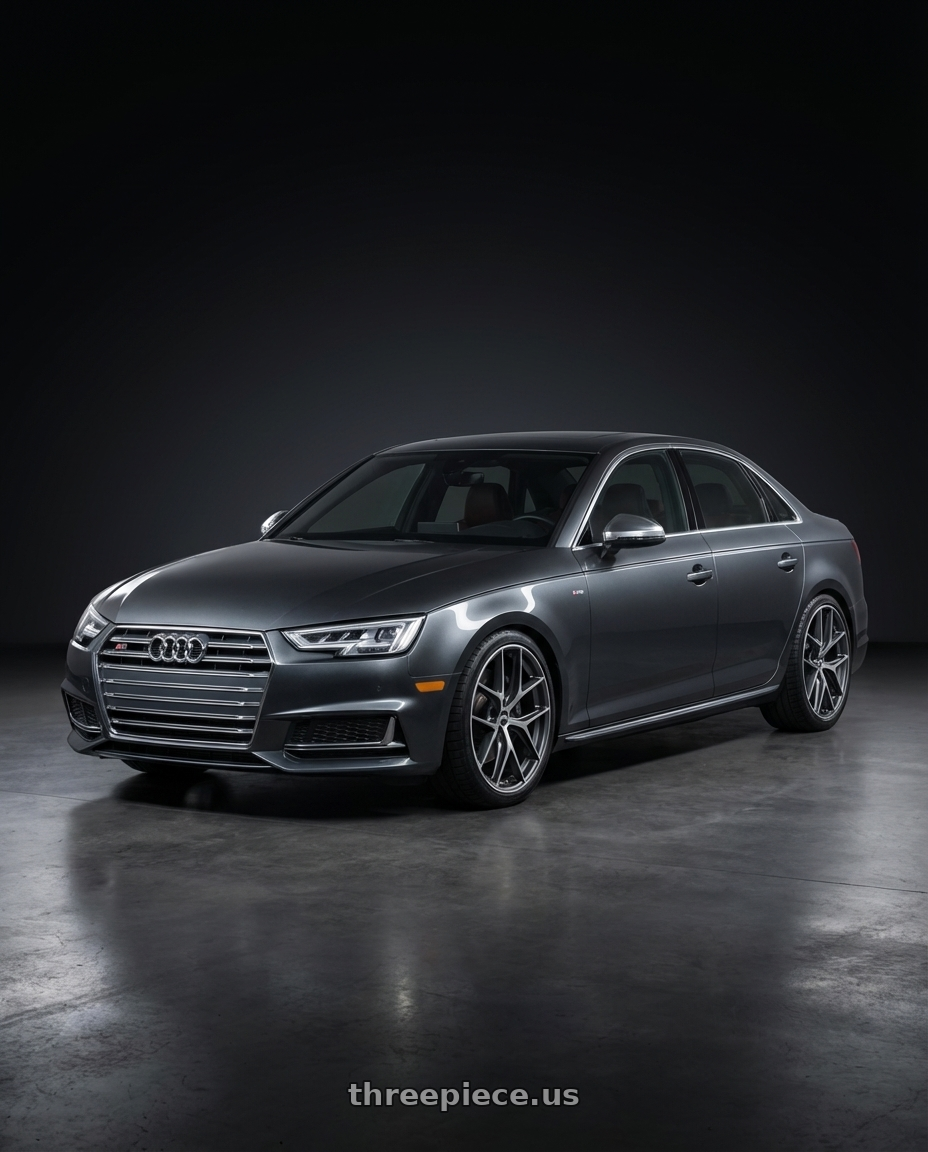 2015 Audi S4 B8.5 with BBS CC-R 5x112 19x9.0+42 Graphite w/ Diamond Cut Face wheels