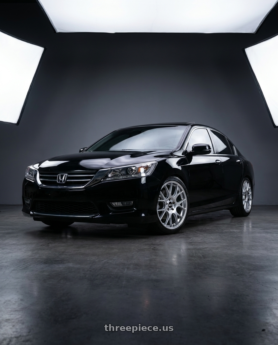 2014 HONDA CR2 ACCORD 3.5 V6 , DUAL-SIDED SINGLE-OUTLET ALUMINUM ALLOY EXHAUST PIPE, ADVANCED FOUR-MATRIX HEADLIGHTS ,THE ENTIRE CAR APPEARED IN THE PICTURE.  with BBS CH-R 5x114.3 20x8.5 +38 Brilliant Silver Polished Rim Protector wheels