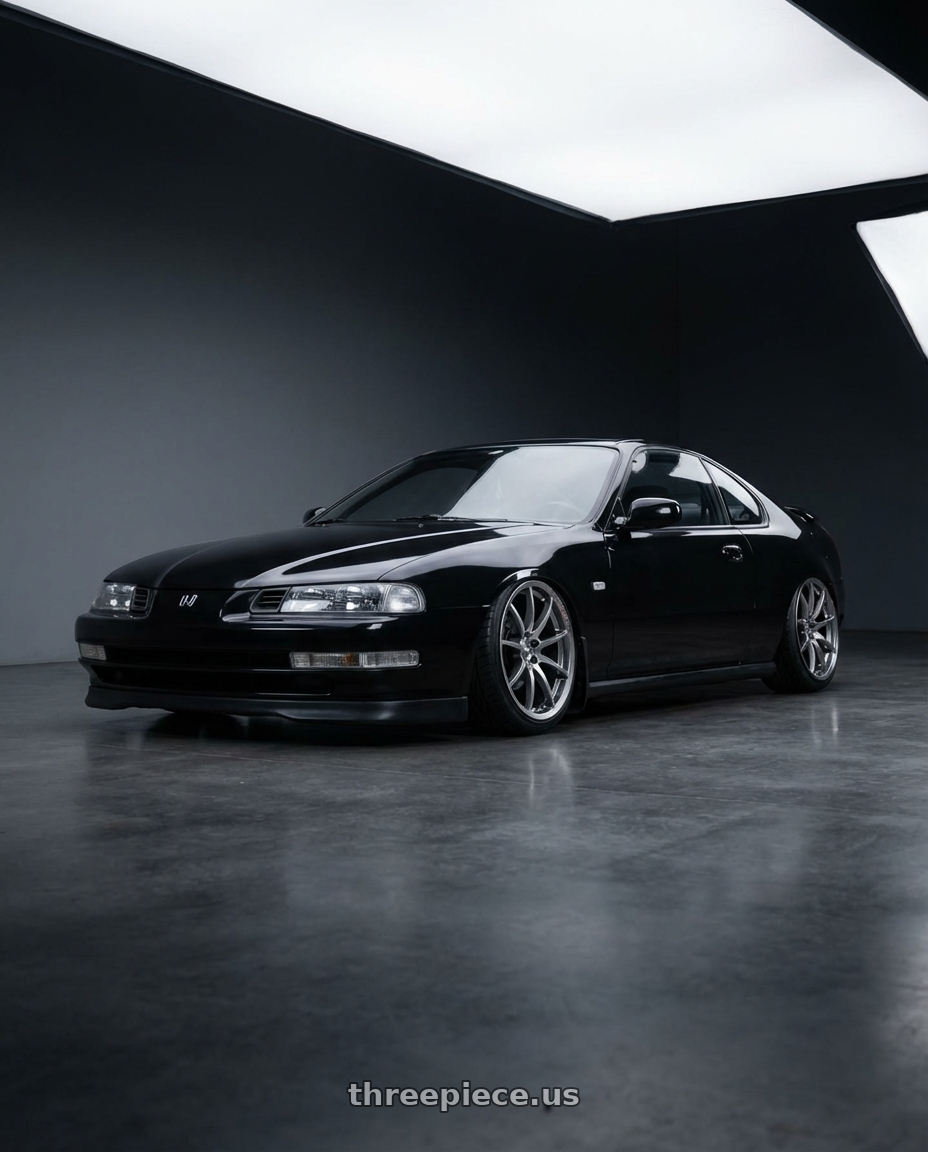 1993 Honda Prelude 4  with Volk Racing VERSUS VT125S 5x114.3 18x9.5 +38 GRACE SILVER wheels