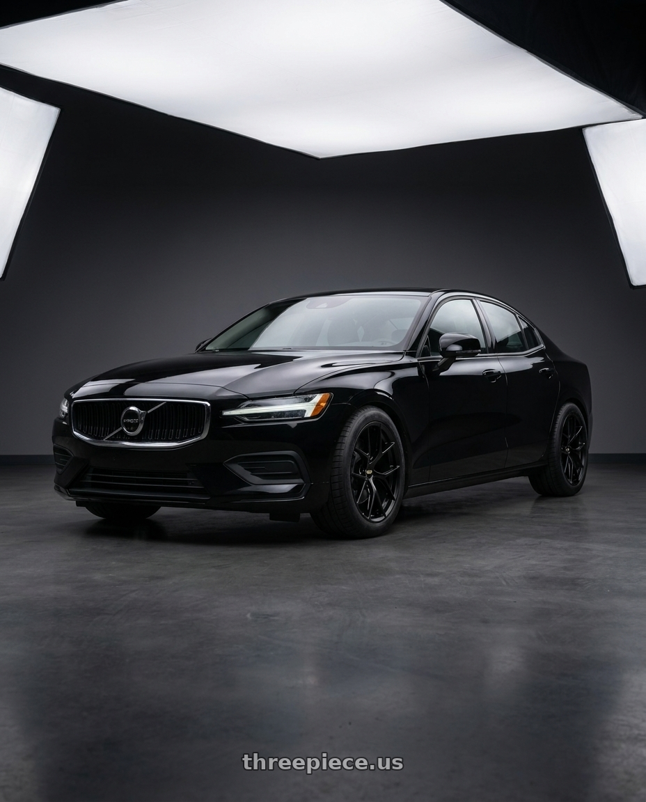 2020 volvo s60 t6 momentum with BBS FI-R 5x120 19x9.5 +22 Black Satin wheels