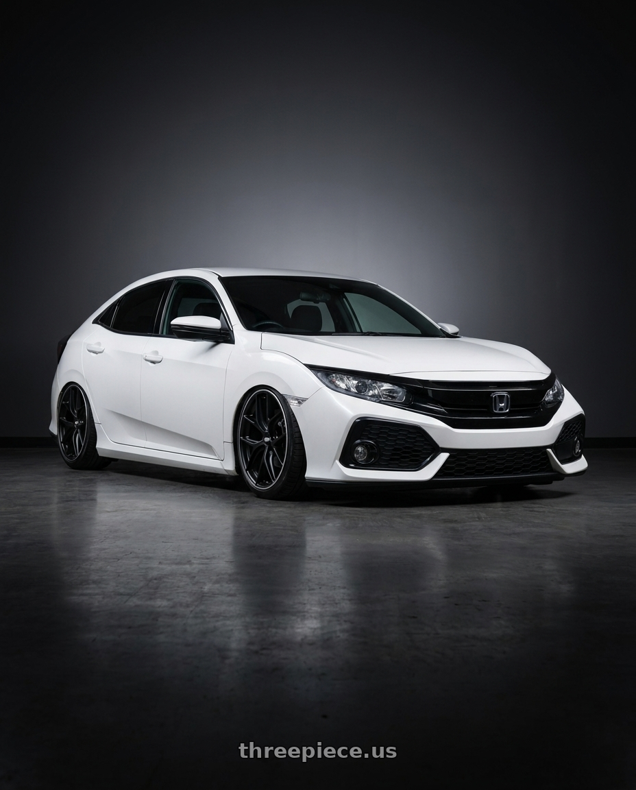 2019 Honda Civic with BBS CC-R 5x114.3 19x8.5+30 Satin Black wheels