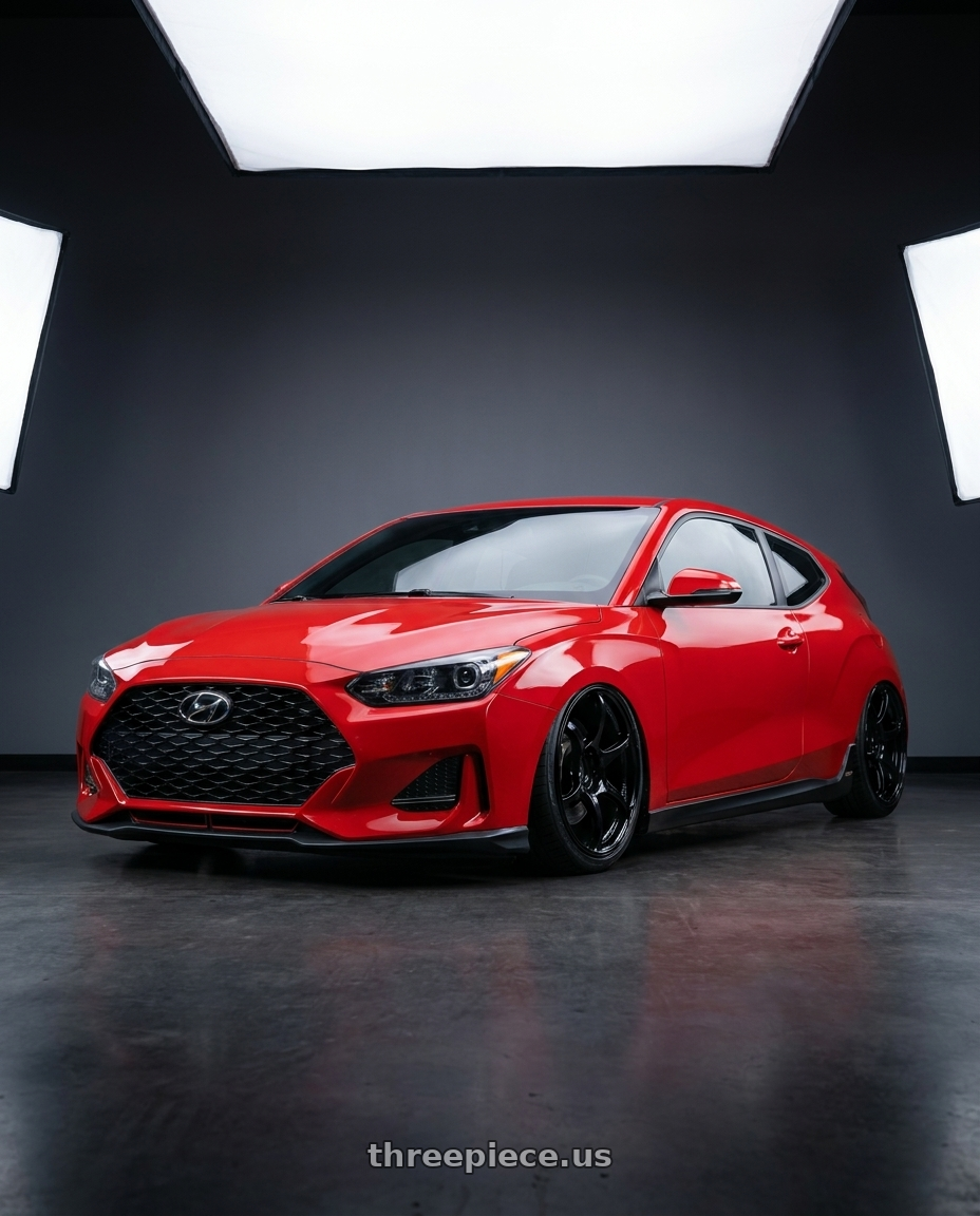 2022 Hyundai Veloster N with Advan RGIII 5x114.3 19x10.5+15 Gloss Black wheels