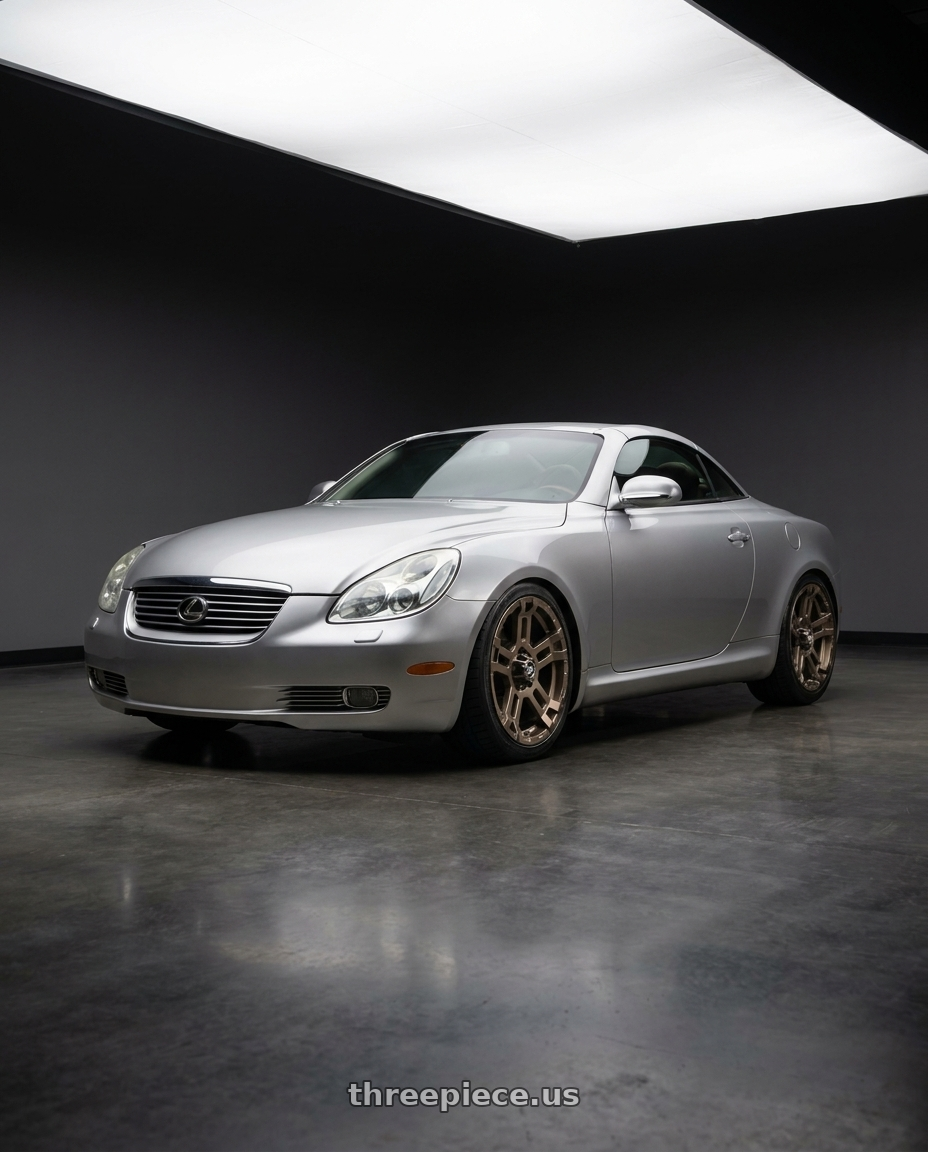 2007 Lexus Sc430 with Enkei Commander 6x139.7 18x8.5-10 Bronze wheels