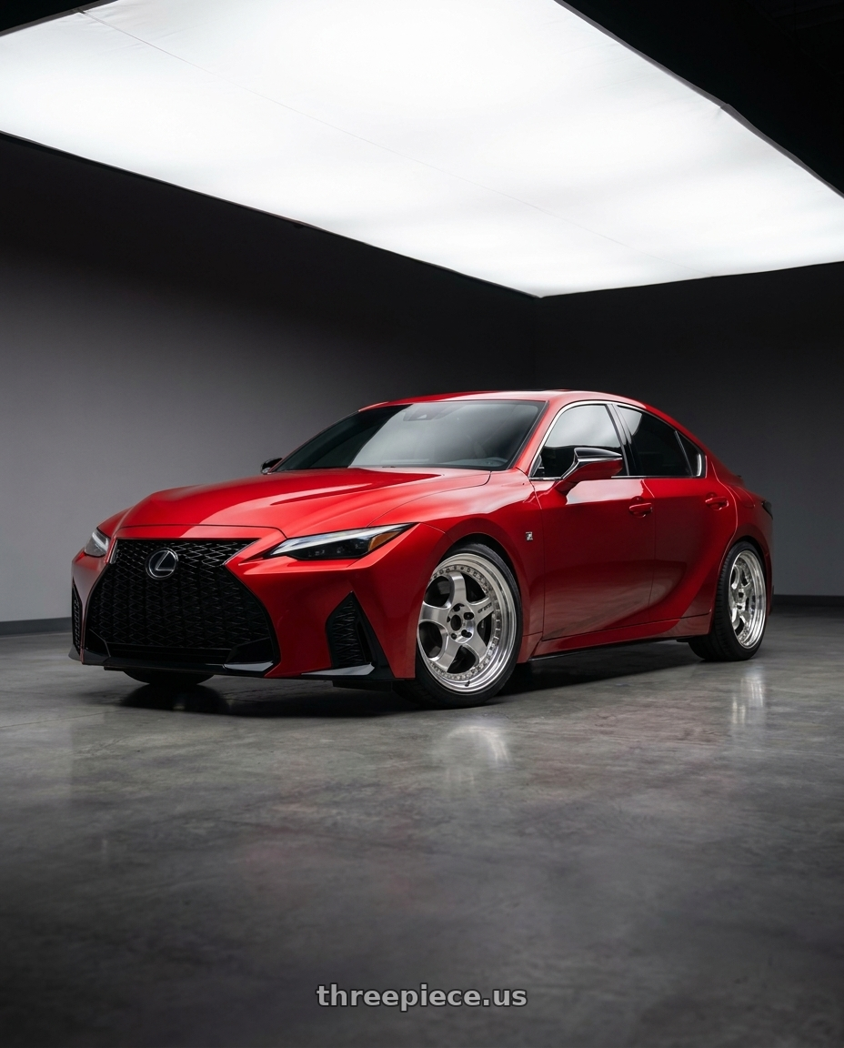 2023 lexus is350 with Work Meister S1 3P 5x114.3 19x8.5+45 L Disk Bright Buff Finish wheels