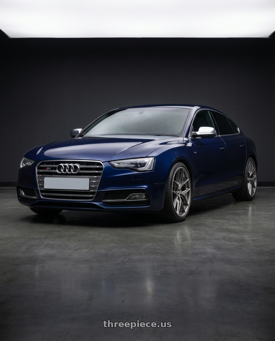 2014 Audi S5 B8 with BBS CC-R 5x112 19x8.5+40 Satin Platinum wheels