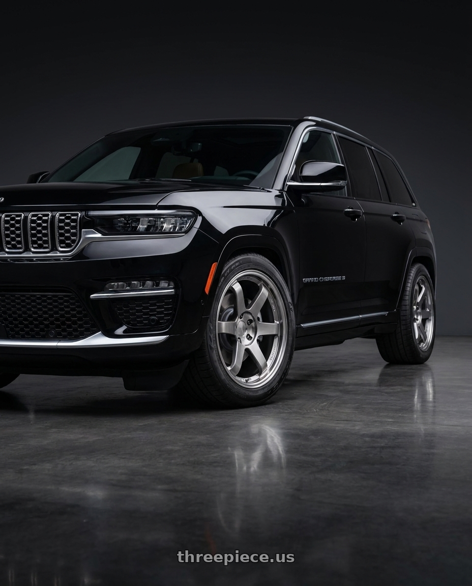 2023 Jeep grand cherokee summit with Volk Racing TE37SL 5x112 19x9.5 +22 FORMULA SILVER wheels