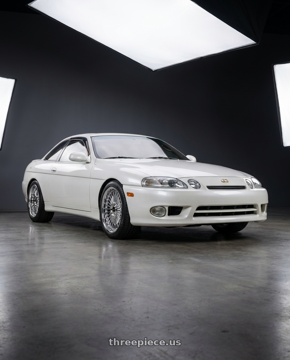 1998 Lexus SC400 with Work Emitz Chrome 5x114.3 19x8.5 +18 wheels