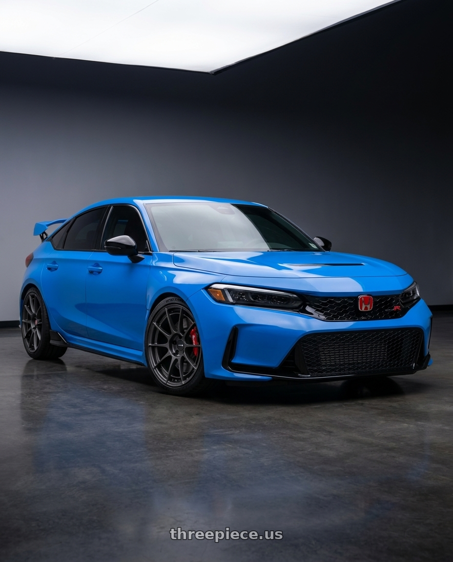 2024 Honda civic type r with Enkei NT03RR 5x120 18x9.5+45 Matte Gunmetal wheels