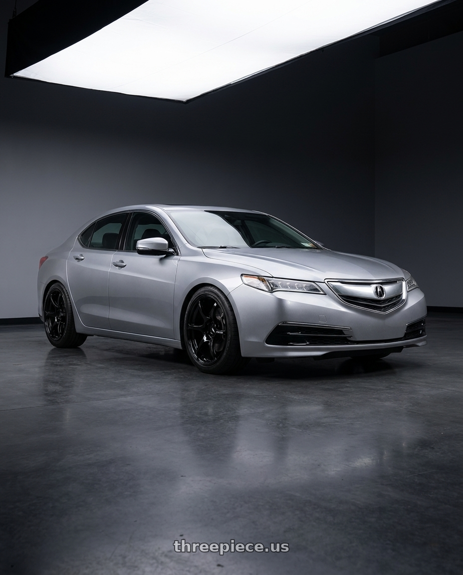 2019 Acura TLX with Advan RGIII 5x114.3 19x10.5+25 Gloss Black wheels