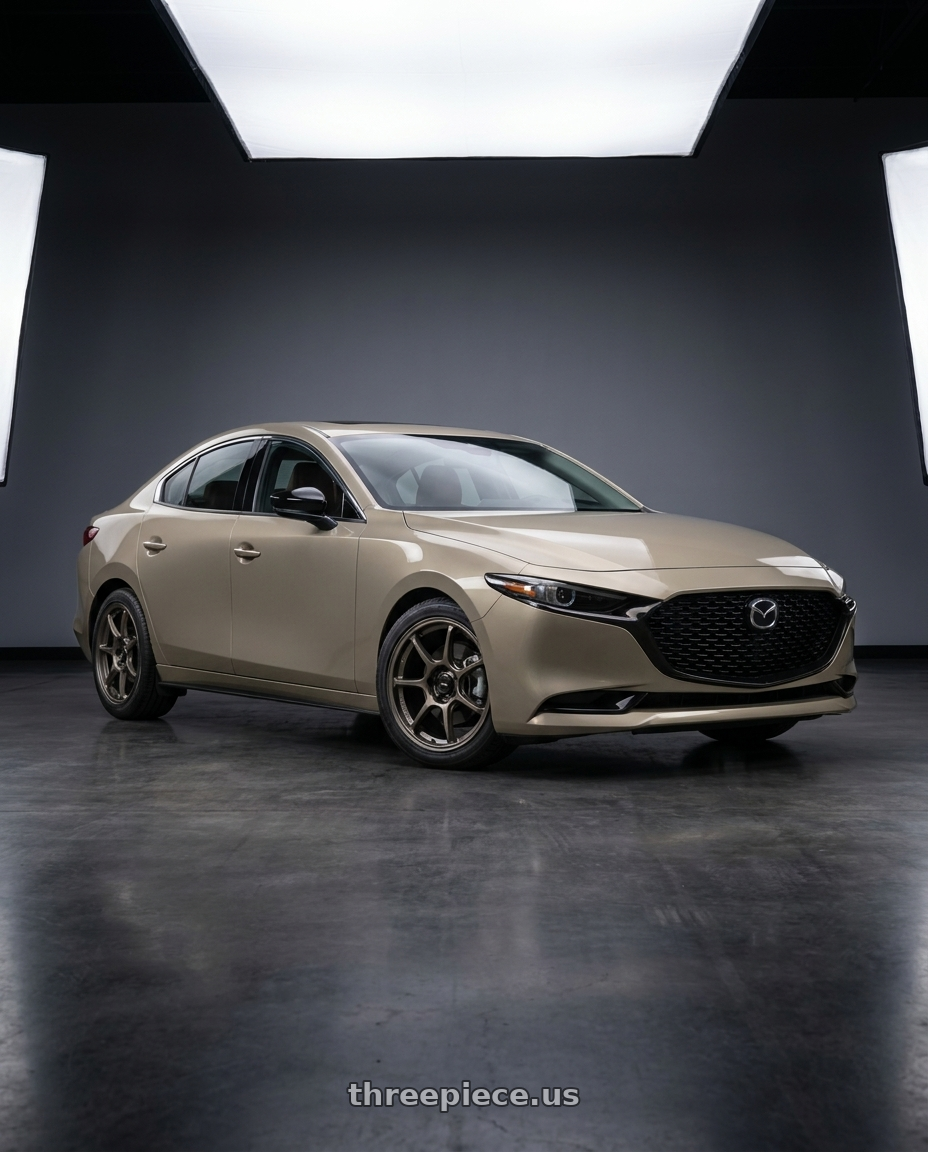 2024 MAZDA MAZDA3 CARBON TURBO with Konig 110BZ Ultragram 5x114.3 18x8.5 +42 Carbon Bronze Metallic wheels