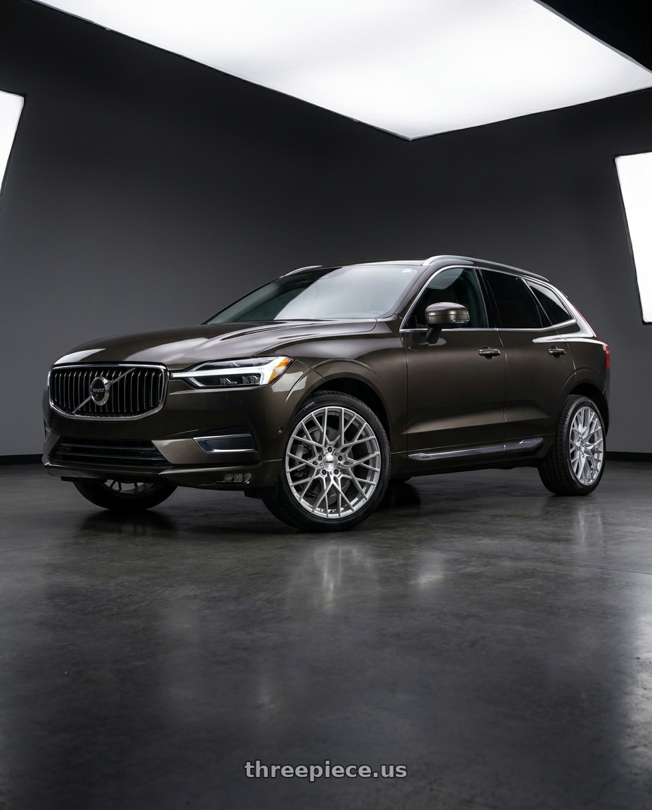 2022 volvo XC60 Inscription with TSW SEBRING 5X108 20X8.5 +40 SILVER W/  MIRROR CUT FACE wheels