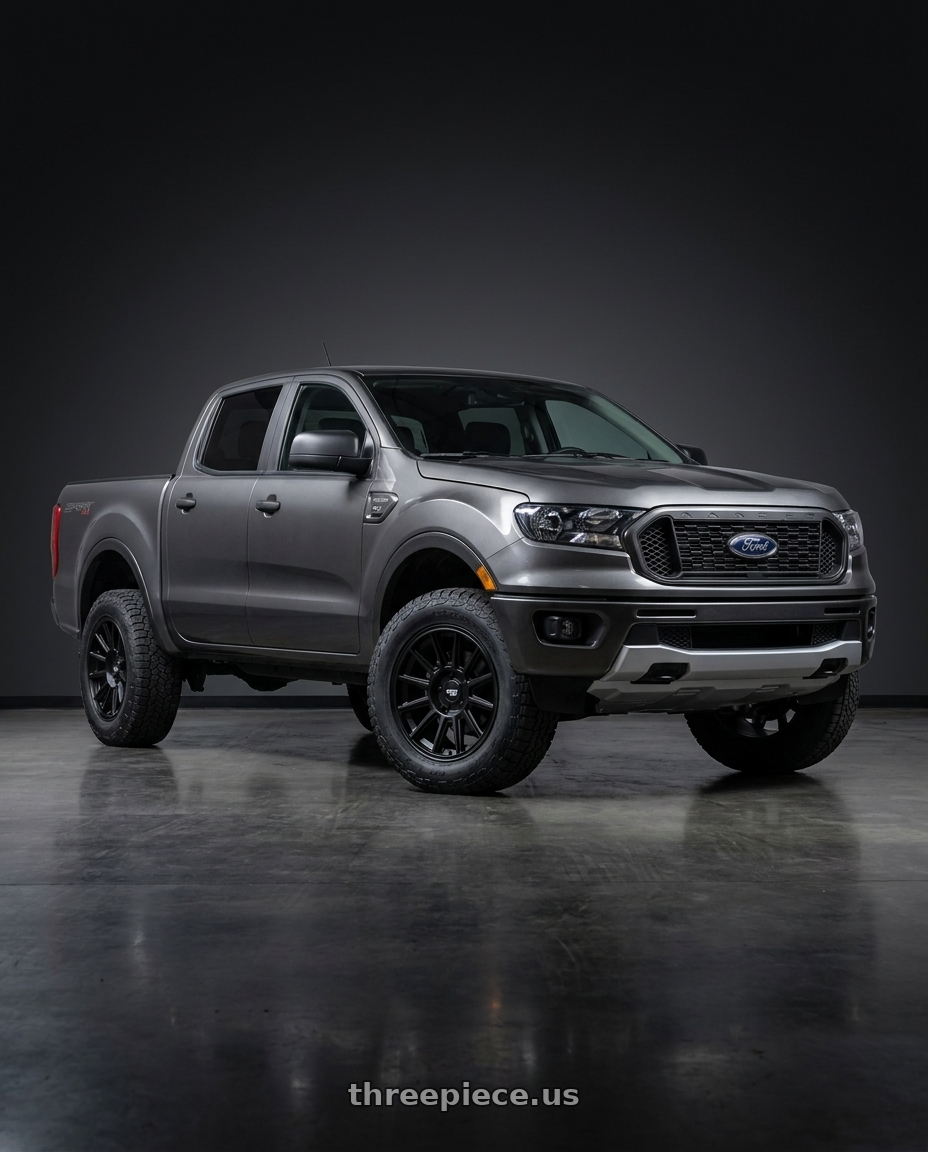 2021 Ford Ranger XL with Dirty Life Journey 9316 6x139.7 17x8.5+0 Matte Black wheels
