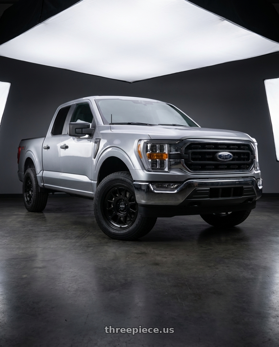 2021 Ford F-150 XL with Method Race Wheels 318B 6X135 17x8.5 +0 GLOSS BLACK wheels