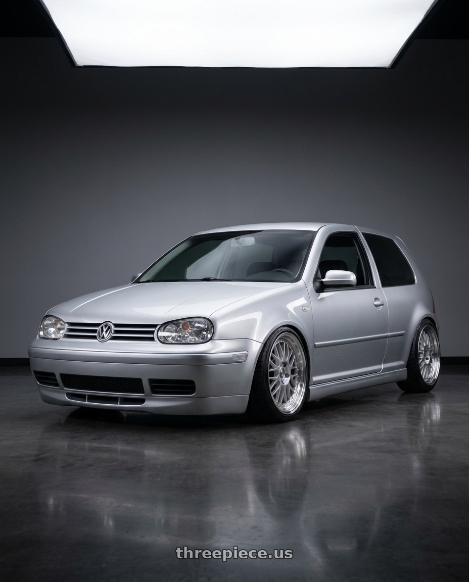 2002 VW gti with ESR Wheels SR SERIES SR01 5x100 18x8.5 +30 Hyper Silver wheels