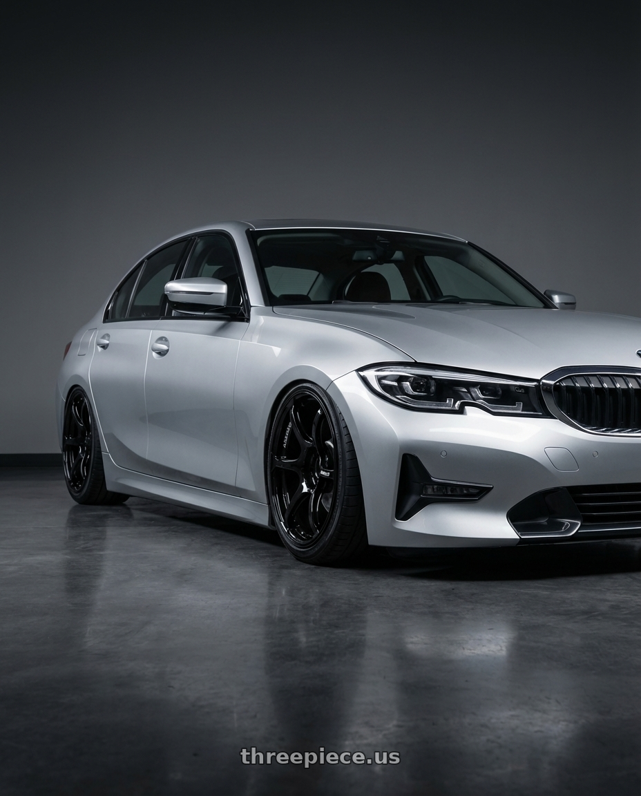 2023 BMW 3 Series G20 with Advan RGIII 5x112 19x8.5+45 Gloss Black wheels