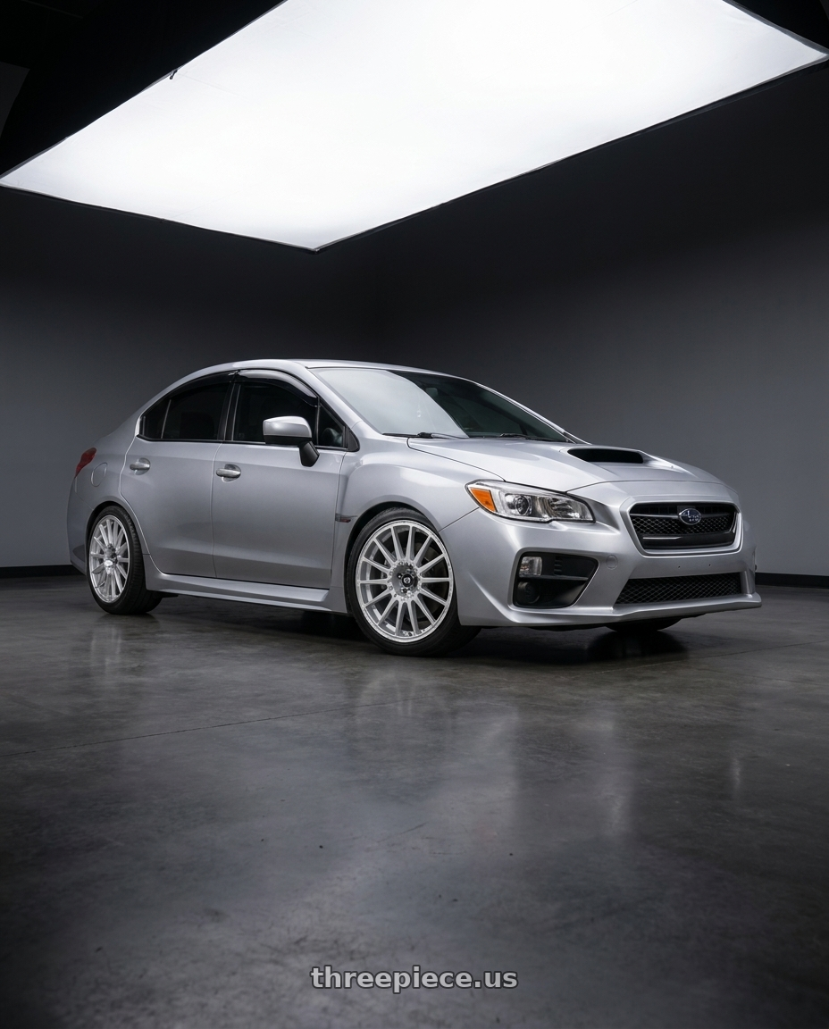 2017 Subaru Wrx base trim with Motegi MR119 RALLY CROSS S 5X114.3 17X7 +40 BRIGHT SILVER WITH CLEARCOAT wheels