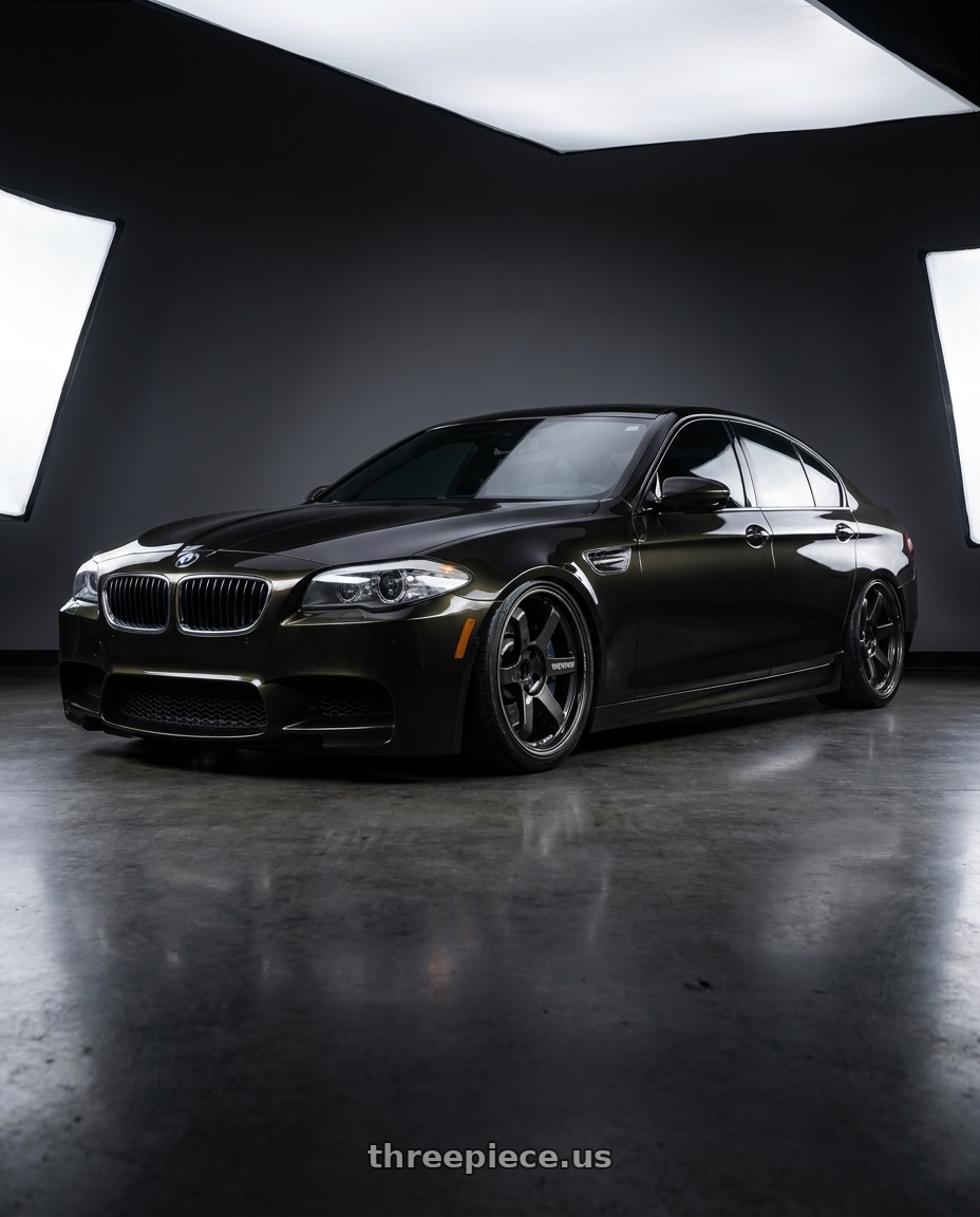 2013 BMW M5 Citrin Black with Volk Racing TE37 Ultra 5x114.3 20x10+30 wheels