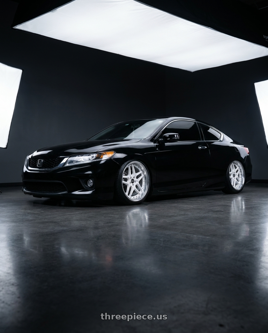 2015 Honda accord lxs with ESR Wheels CS SERIES CS15 5x114.3 19x9.5 +22 Gloss White wheels