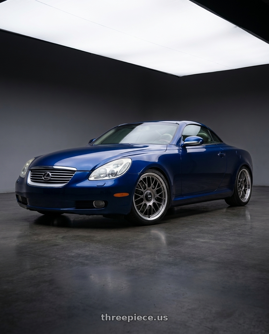 2004 Lexus SC430 with Konig MRK1 5X108 18x8.5+42 Hyper Carbon - Gloss Black Gear Cap/Logo/Cover Plate wheels
