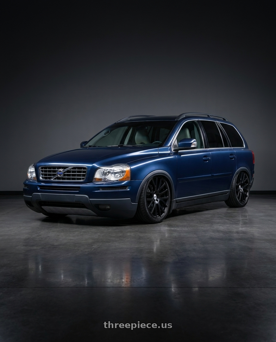2012 Volvo xc90 with TSW DONINGTON 4X100 17X7 +40 MATTE BLACK wheels