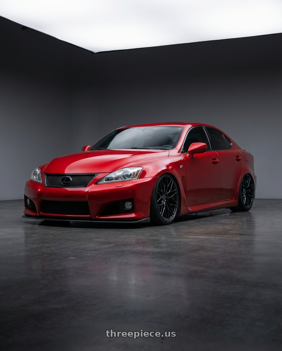 2012 Lexus IS-F with Avant Garde Wheels M520R 5X114.3 19x9.5 +40 Gloss Black wheels