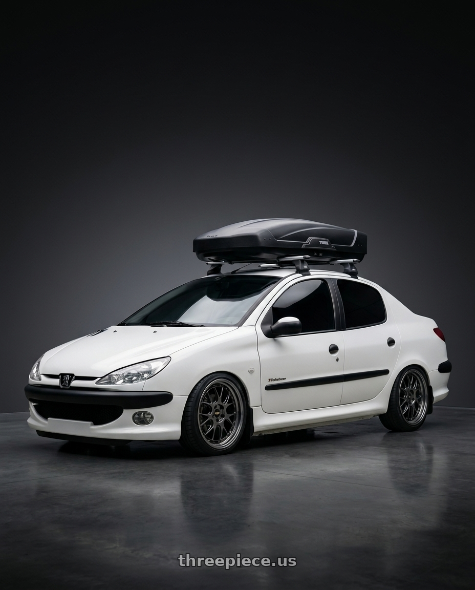 2011 Peugeot 206 SD with BBS LM-R 5x114.3 19x8.5+43 Diamond Black wheels
