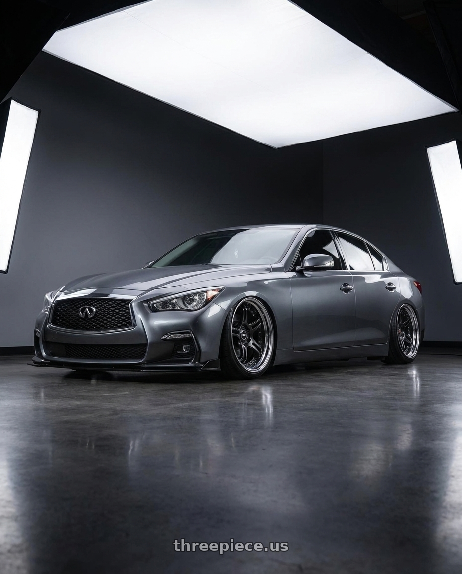 2019 INFINITI Q50 with SSR Professor SPX STD 5x108 19X10.5+18 NR Disk Prism Dark Gunmetallic wheels