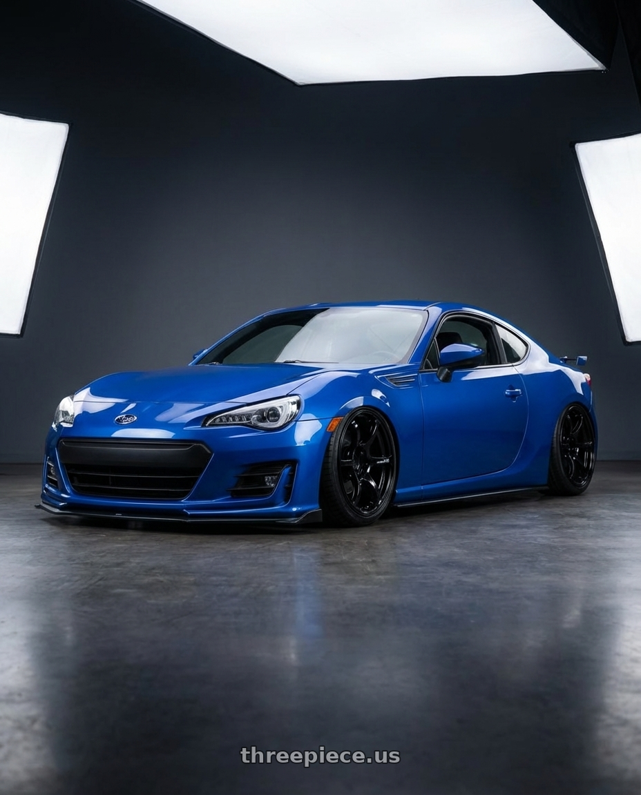 2017 Subaru BRZ with Advan RGIII 5x100 18x8.5+45 Gloss Black wheels