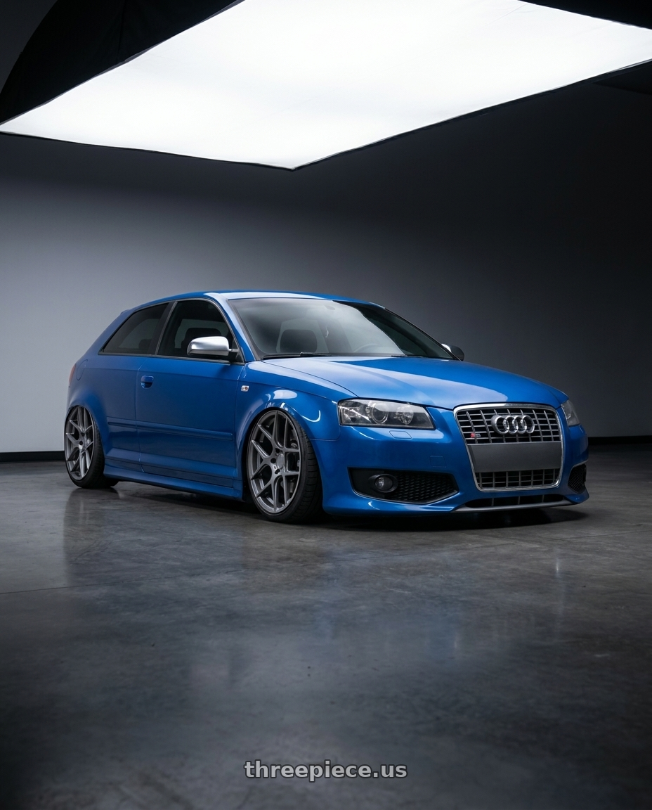 2019 Audi S3 8V with Aodhan AFF2 5x112 19x9.5+35 Matte Gray wheels