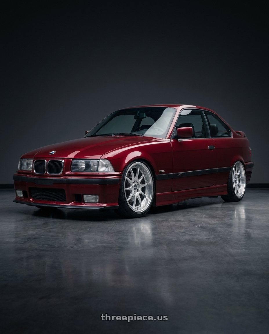 1996 BMW E36 328is with ESR Wheels CS SERIES CS12 5x120 18x8.5 +30 Hyper Silver wheels