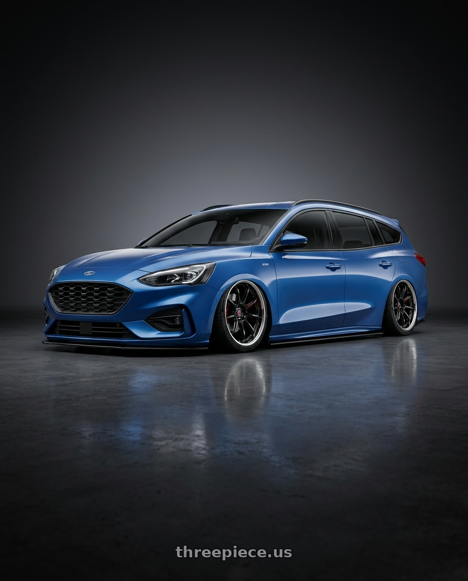 2023 focus wagon with Work Zr10 2P 5x108 18x10.0 +38 Glim Black wheels