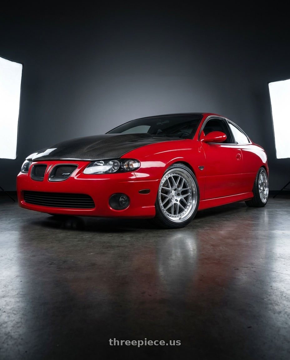 2004 Pontiac gto with Aodhan DS08 5x120 19x9.5+35 Silver w/Machined Face wheels